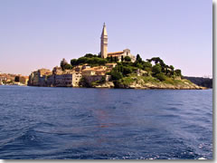 Rovinj, a town along the Croatian Coast of Istria