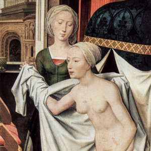 Bathsheba at the Bath by Hans Memling in The Staatsgalerie of Stuttgart