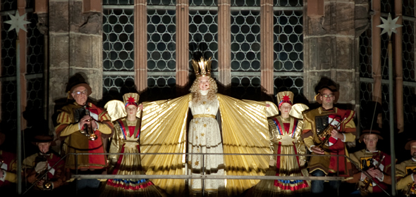 The Christmas Angel at Nuremburg's Christmas Market