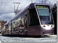 The LUAS light rail in Dublin