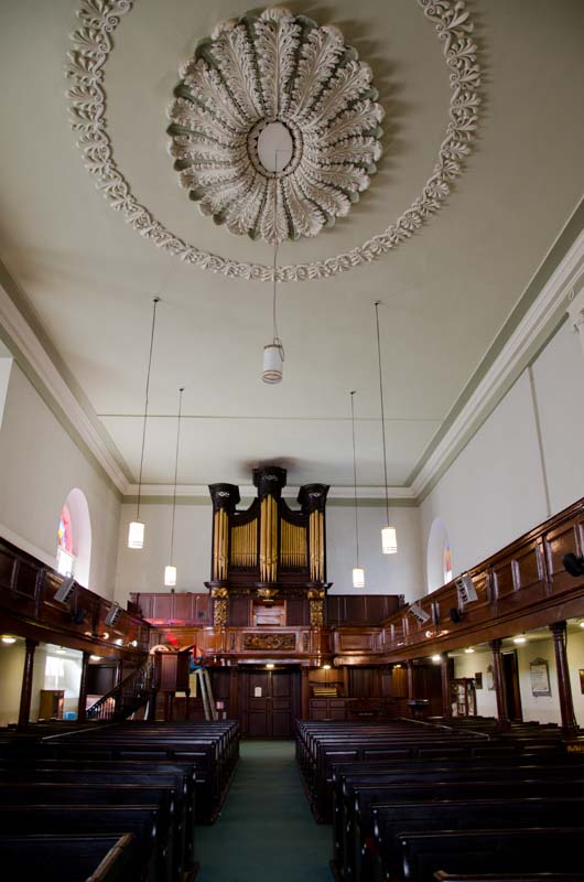 The nave of St. Michan's Church in Dublin