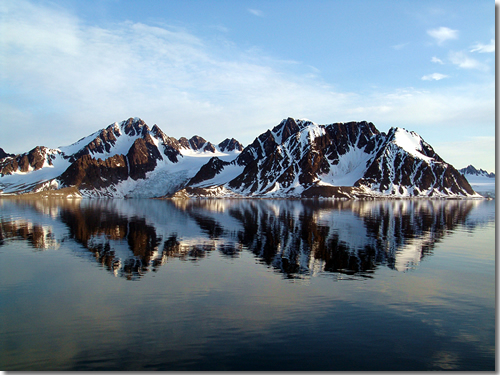 Some of the "spitzbergen" (Dutch for "toothy mountains") that gave the island its name, Spitsbergen, Svalbard, Arctic Norway