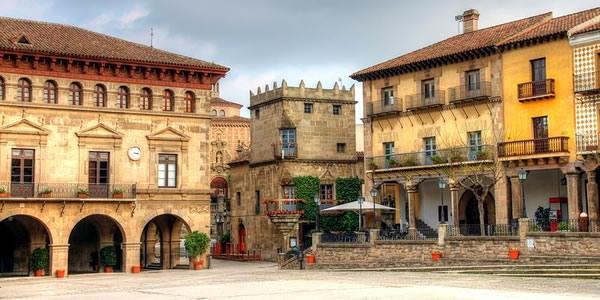 The main square in the Poble Espanyol, Barcelona