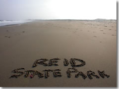 The beach at Reid State Park in Maine.