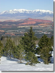 An overlook along Route 12 in Southern Utah.