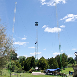 Crazy Kiwi sports and bungy jumps at Agroventures near Rotorua, New Zealand