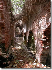 The ruins of Playa Grande, a Victorian-era sugar cane processing plant on Vieques