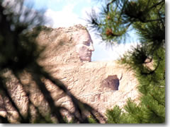 The sculpture-in-process of Crazy Hose in South Dakota's Black Hills