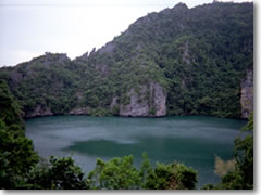 The hidden lagoon on Ko Mae Ko was the inspiration for Alex Garland's novel (and the Leonardo di Caprio movie) "The Beach."