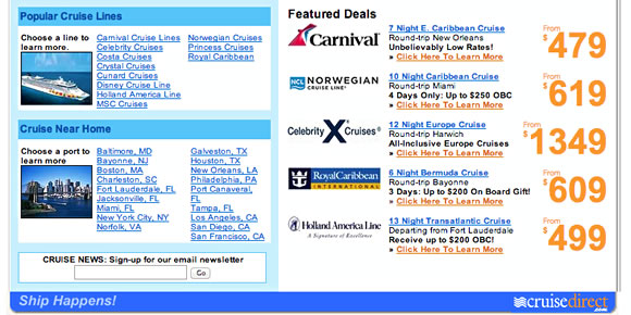 Cruise discounter prices