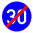 European road sign for Minimum Speed Limit