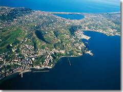 The ancient, lake-dotted Phlagrean Fields outside Naples in Campania