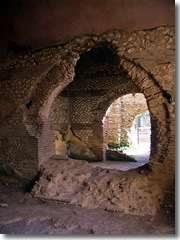 A room inside the Villa Jovis on Capri