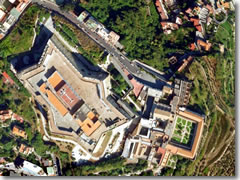 The Castel Sant'Elmo and Monastery of San Martino atop Vomero Hill in Naples