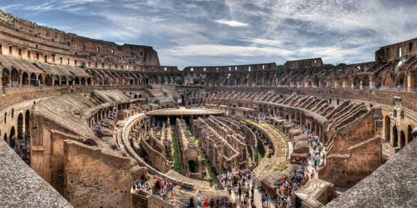 The Colosseo in Rome