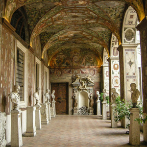 A carved sarcopahgus in the Palazzo Altemps of the Museo Nazionale Romano