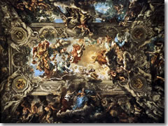 Pietro da Cortona's La Divinia Provvidenza (1633–39). in the Galleria Nazionale d'Arta Antica- Palazzo Barberini, Rome