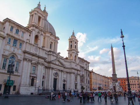 The church of Sant'Agnese in Agone