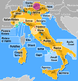 Map of italy