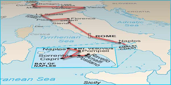 Italy itineraries