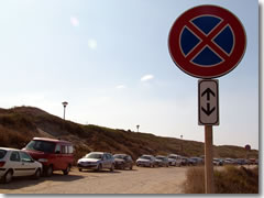 No parking signs in Italy are routinely ignored