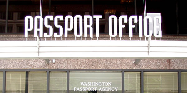 The passport office in Washington, DC