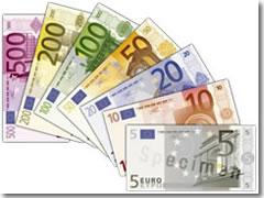 Euro bills