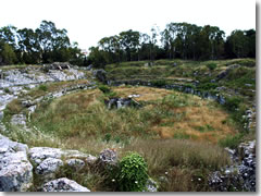 The Anfiteatro Romano at Siracusa's Archeological Park of Neapolis