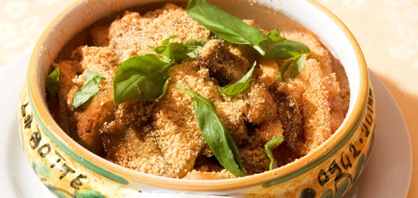 A maccheroni dish at La Botte restaurant, Taormina