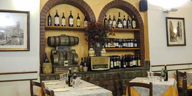 Ristorante da I 5 Amici in Florence, Italy. (Photo by Lagraille1)