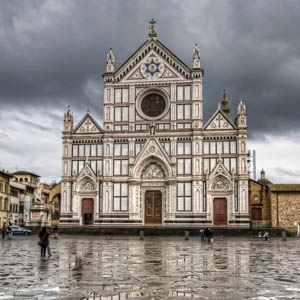 Giotto frescoes in Florence's Santa Croce church