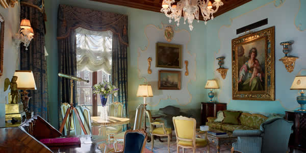 A room at the Hotel Gritti Palace in Venice, Italy