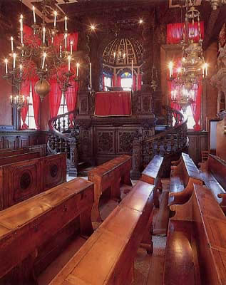 The Scola Levantina, a Sephardic synagogue built in 1541 in the Jewish Ghetto of Venice.