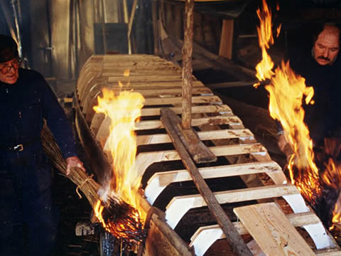 Building a gondola in Venice