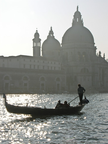 A gondola in Venice