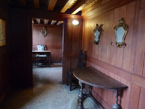 The secret meeting chamber for the Council of Ten in Venice's Doge's Palace; Secret Itineraries tour.