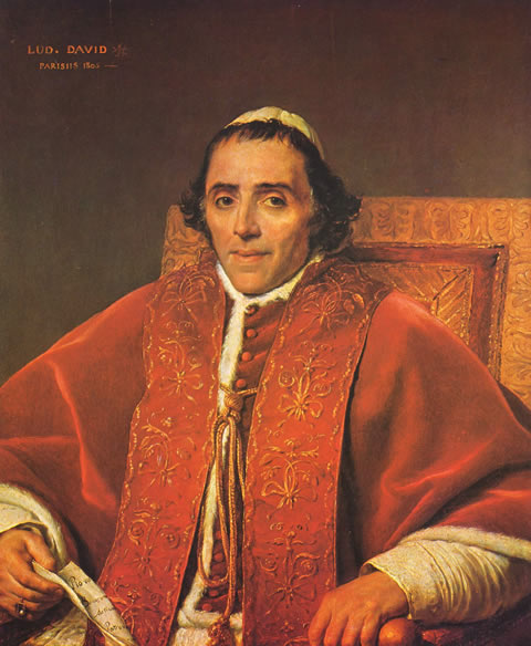 Pope Pius VII (1805) by Jacque-Louis David